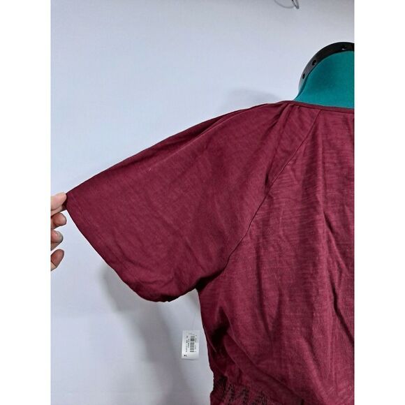 Ladies S/S Dress, NWT.   Deep Red, Size XXL. - Picture 8 of 10